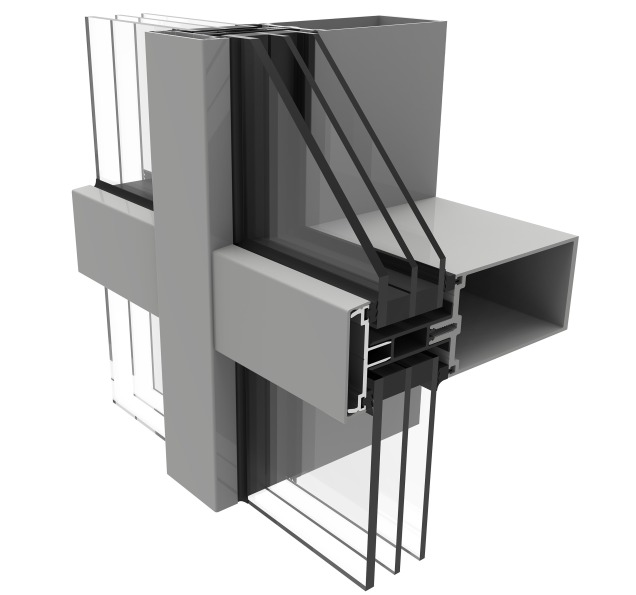 Aluminium vliesgevels IT55